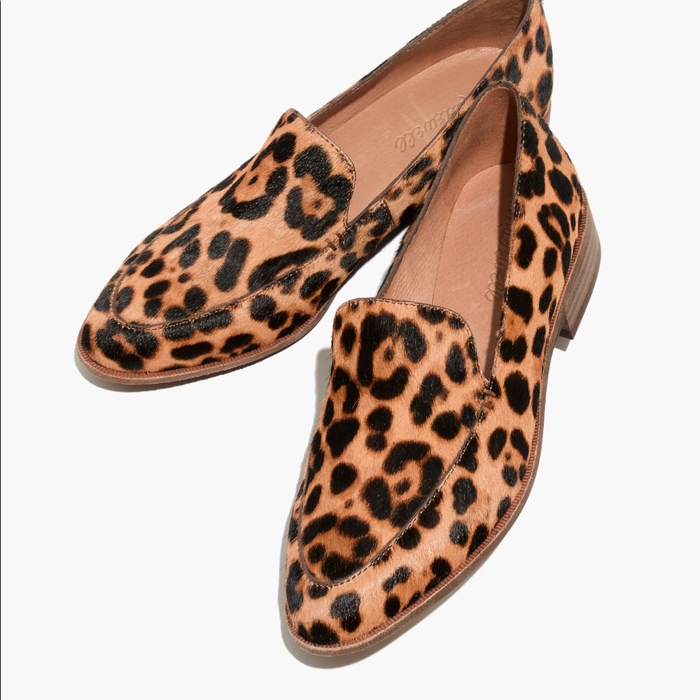 Madewell Frances Loafer in Leopard Calf Hair